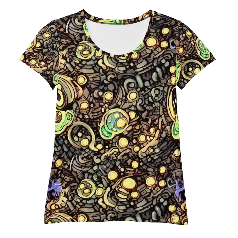 Gilded Circuit on Women's Athletic T-Shirt — Front