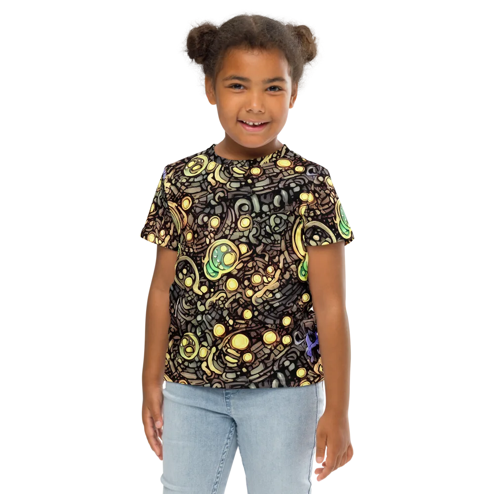 Gilded Circuit on Kids Crew Neck T-Shirt — Front