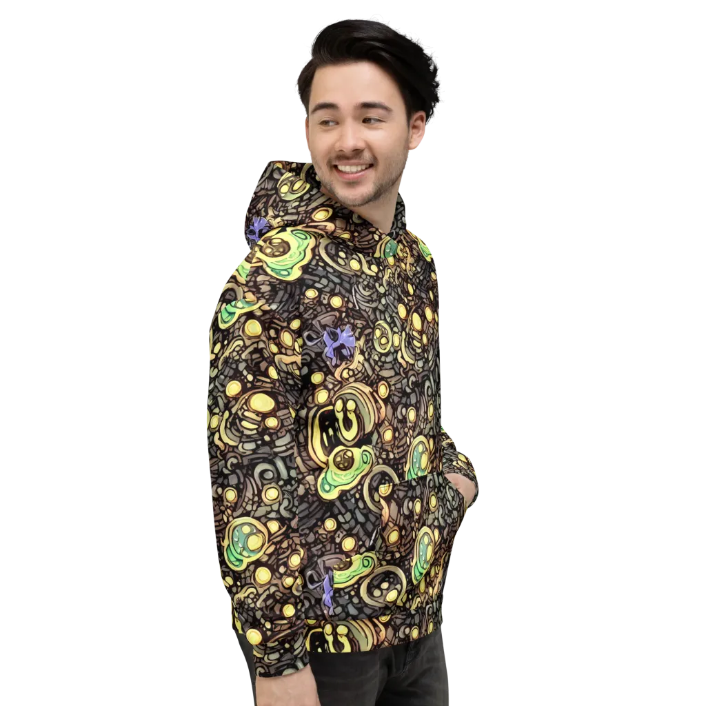 Gilded Circuit on Hoodie — Right