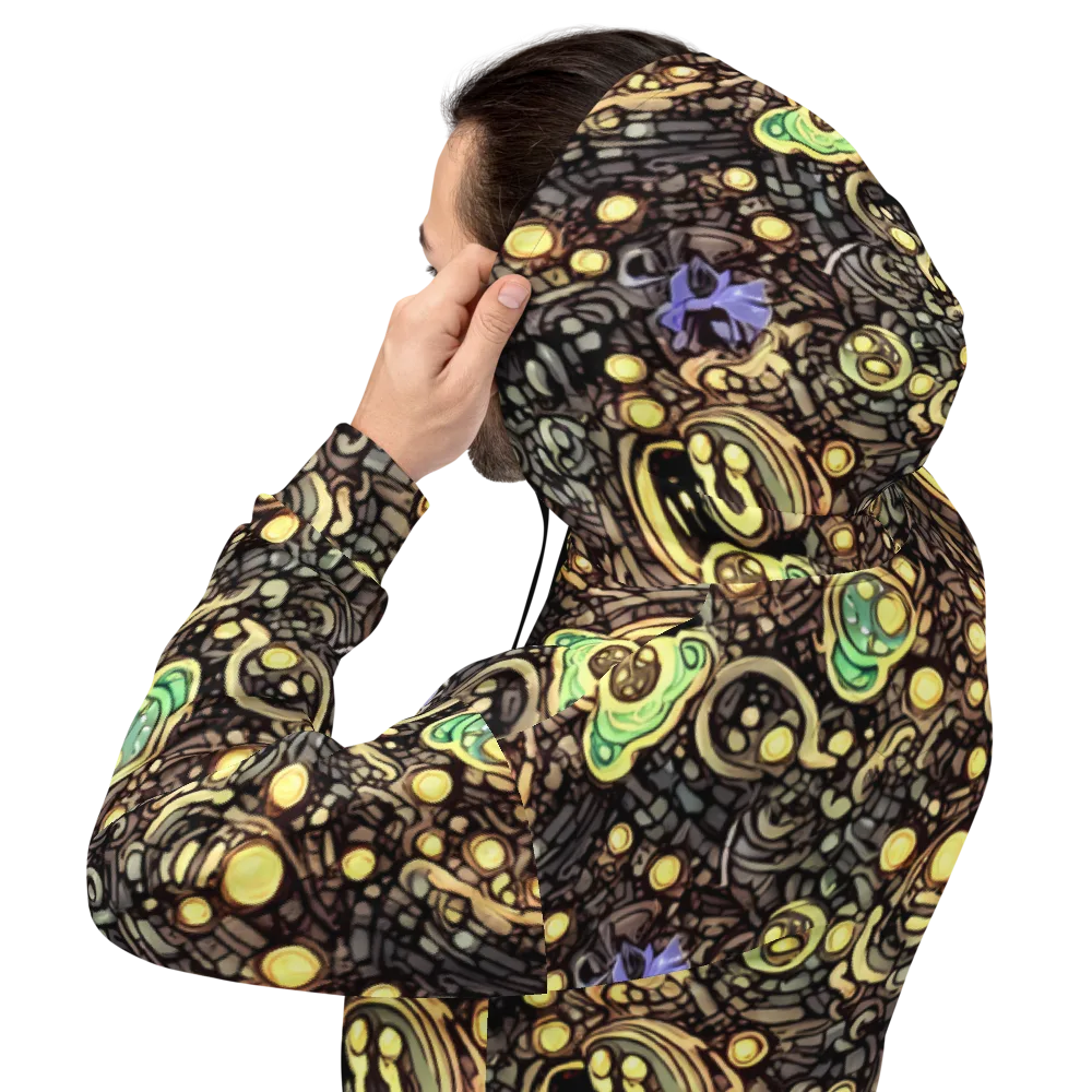 Gilded Circuit on Hoodie — Back