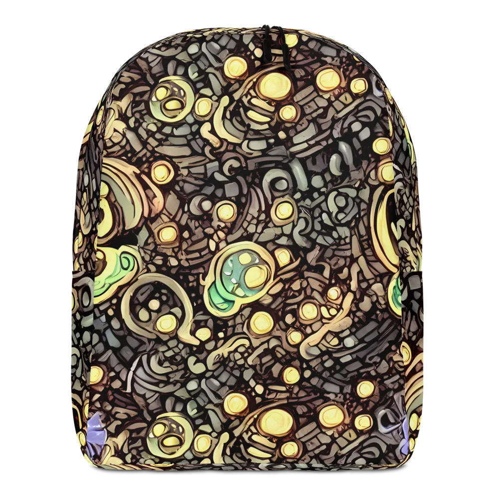 Gilded Circuit on Minimalist Backpack — Front