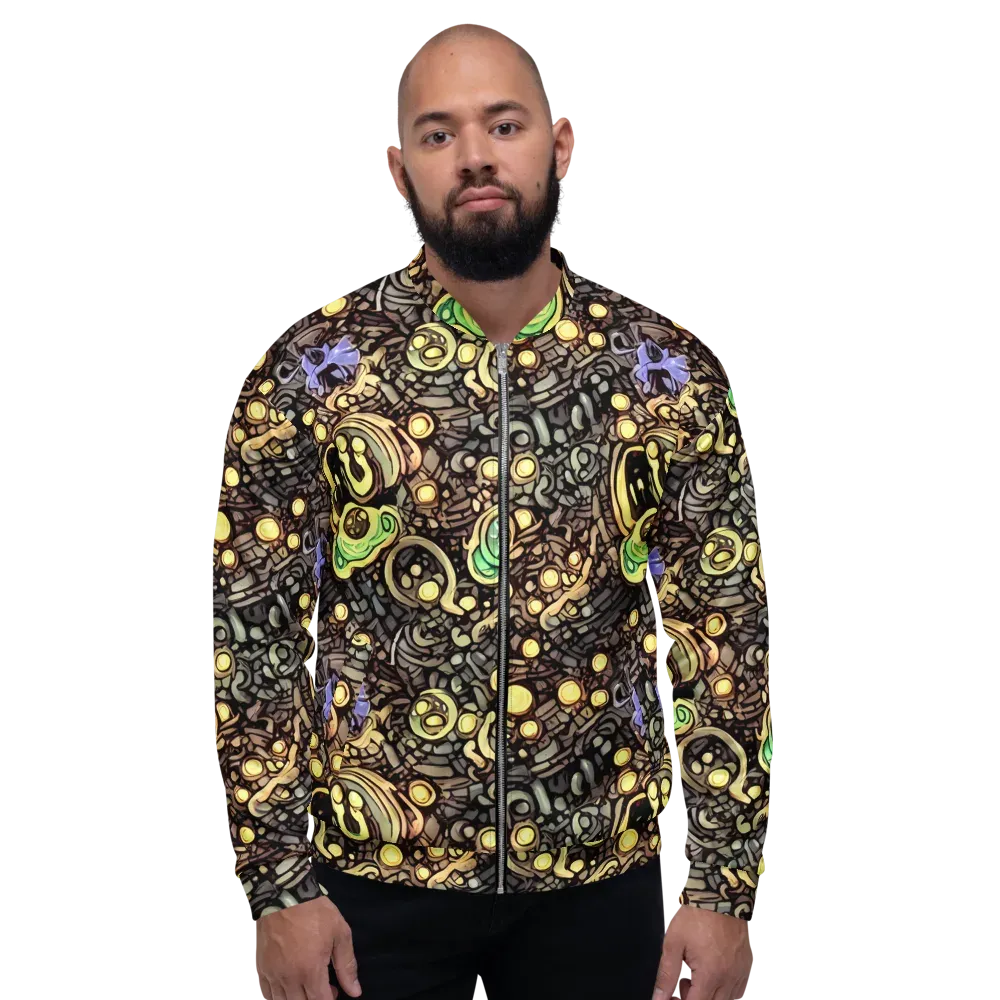 Gilded Circuit on Bomber Jacket — Front