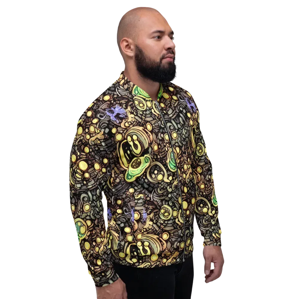 Gilded Circuit on Bomber Jacket — Right
