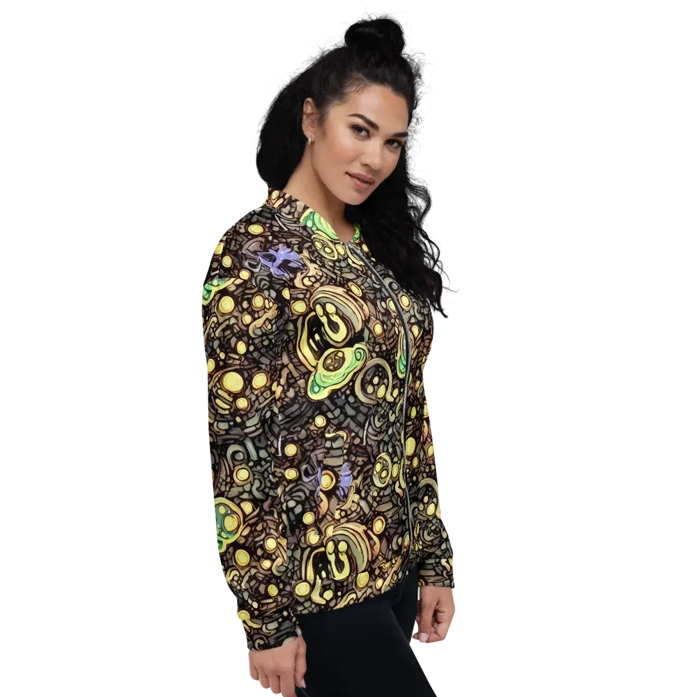 Gilded Circuit on Bomber Jacket — Right