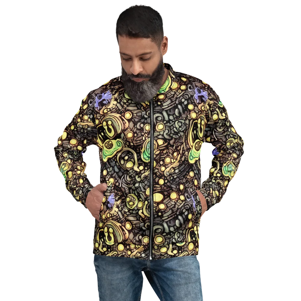 Gilded Circuit on Bomber Jacket — Front