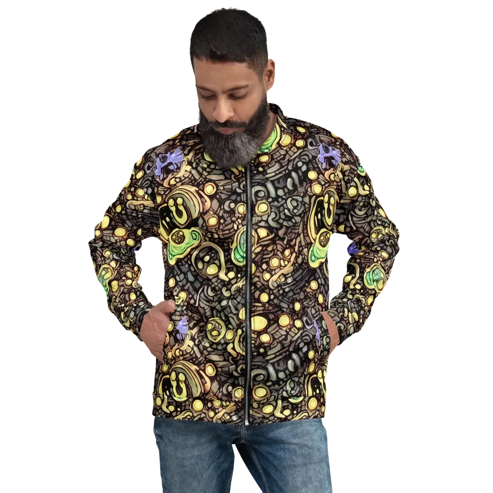 Gilded Circuit on Bomber Jacket — Front