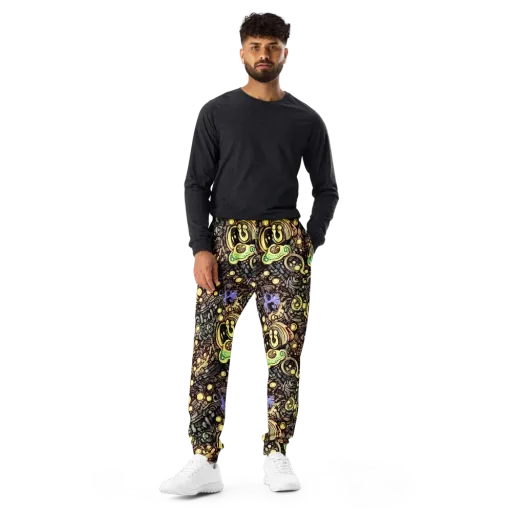 Gilded Circuit on a Men's Joggers