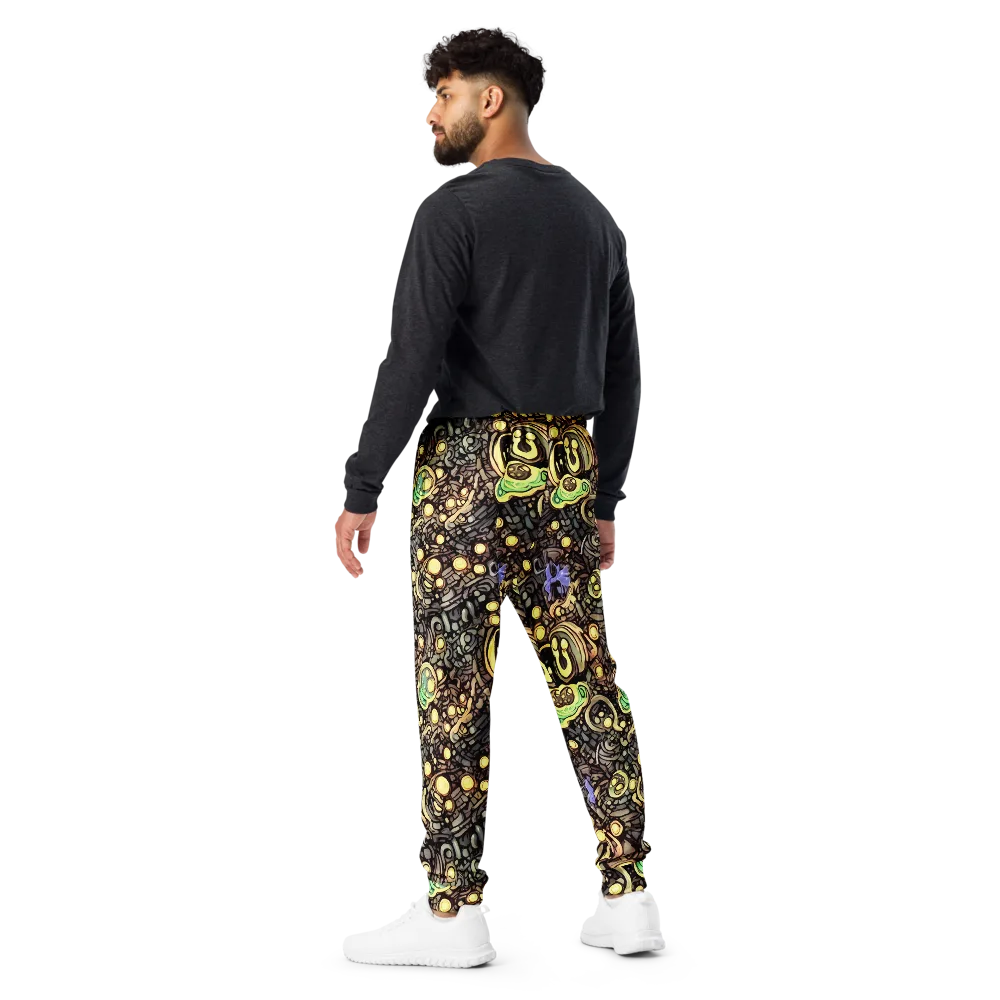 Gilded Circuit on Men's Joggers — Back