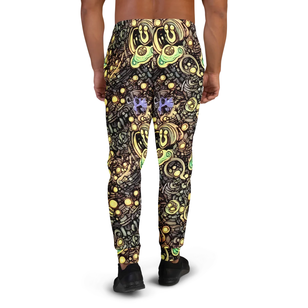 Gilded Circuit on Men's Joggers — Back