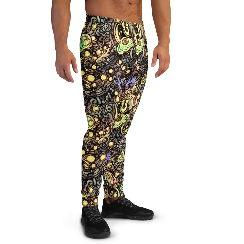 Gilded Circuit on Men's Joggers — Right