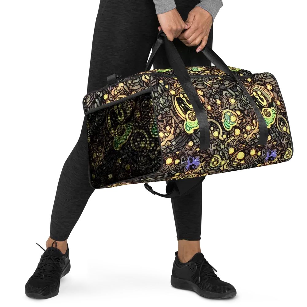 Gilded Circuit on Duffle Bag — Right Front