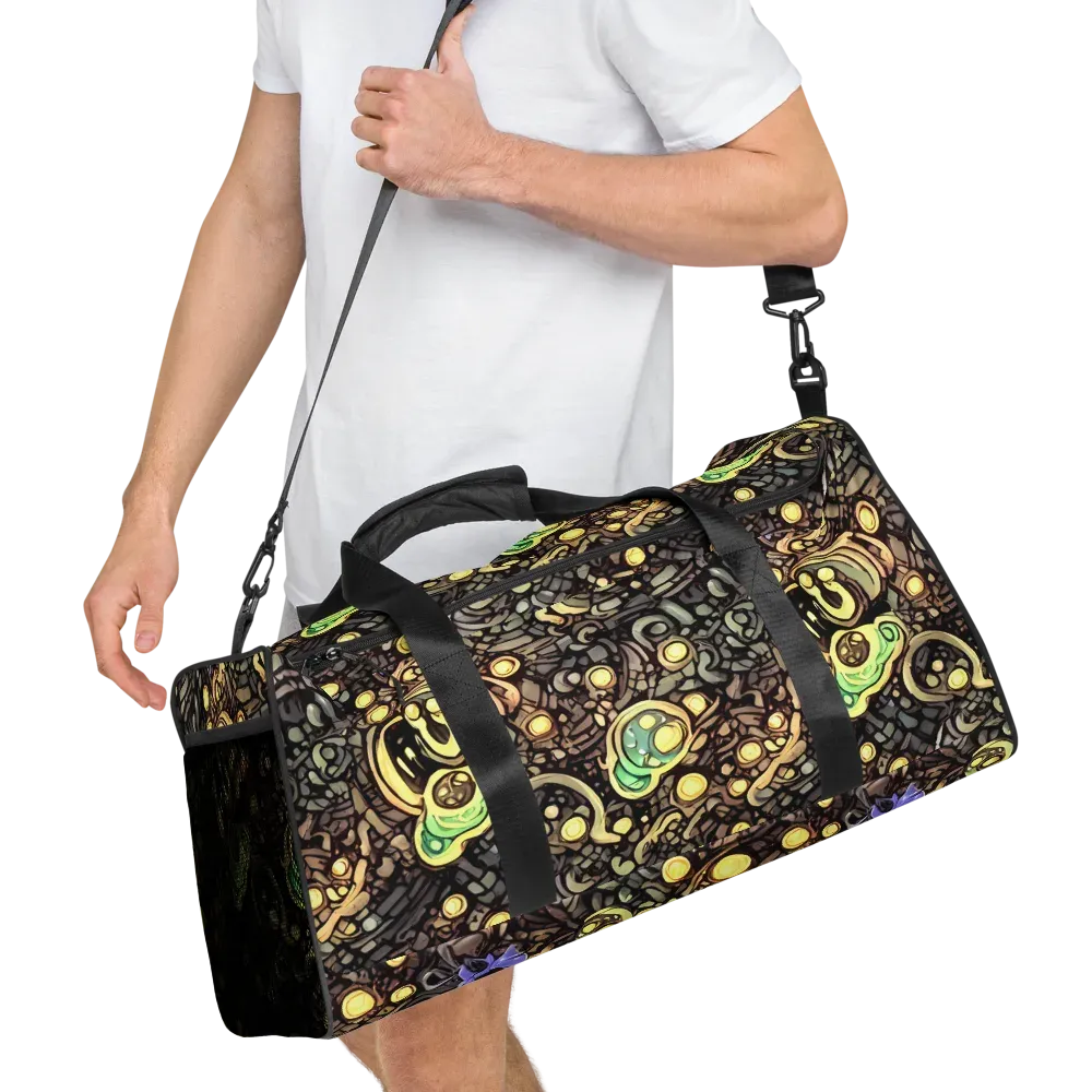 Gilded Circuit on Duffle Bag — Right Front