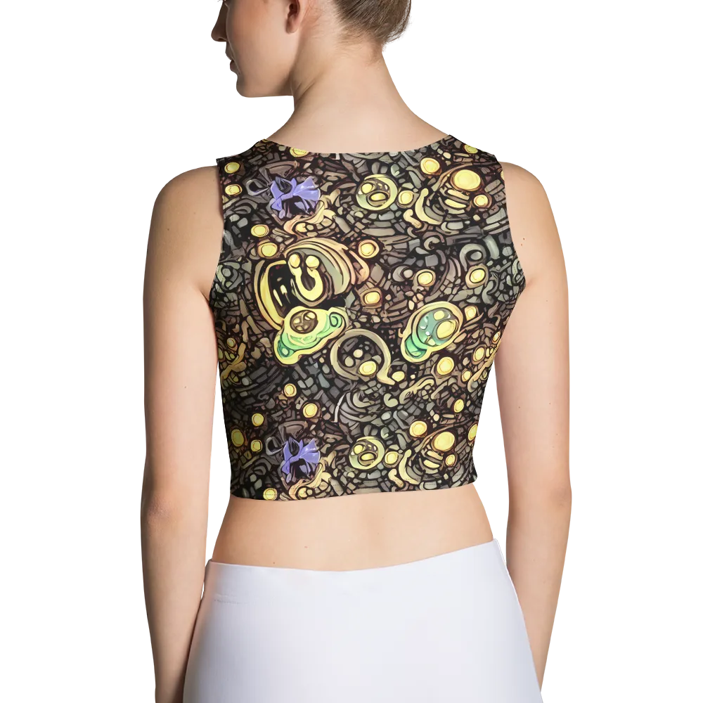 Gilded Circuit on Crop Top — Back