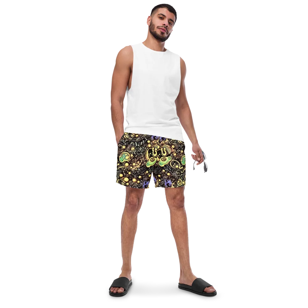 Gilded Circuit on Swim Trunks — Front