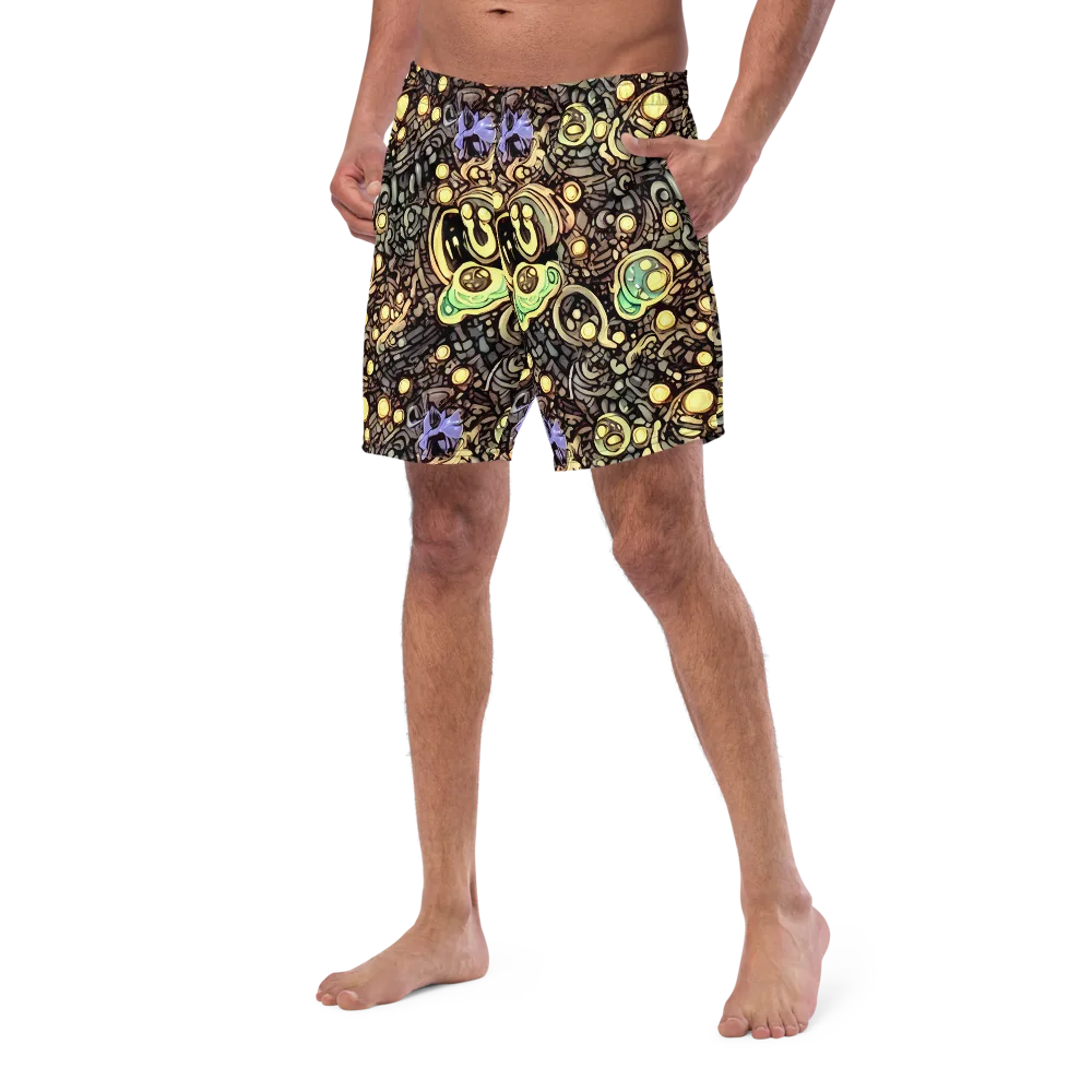 Gilded Circuit on Swim Trunks — Left Front