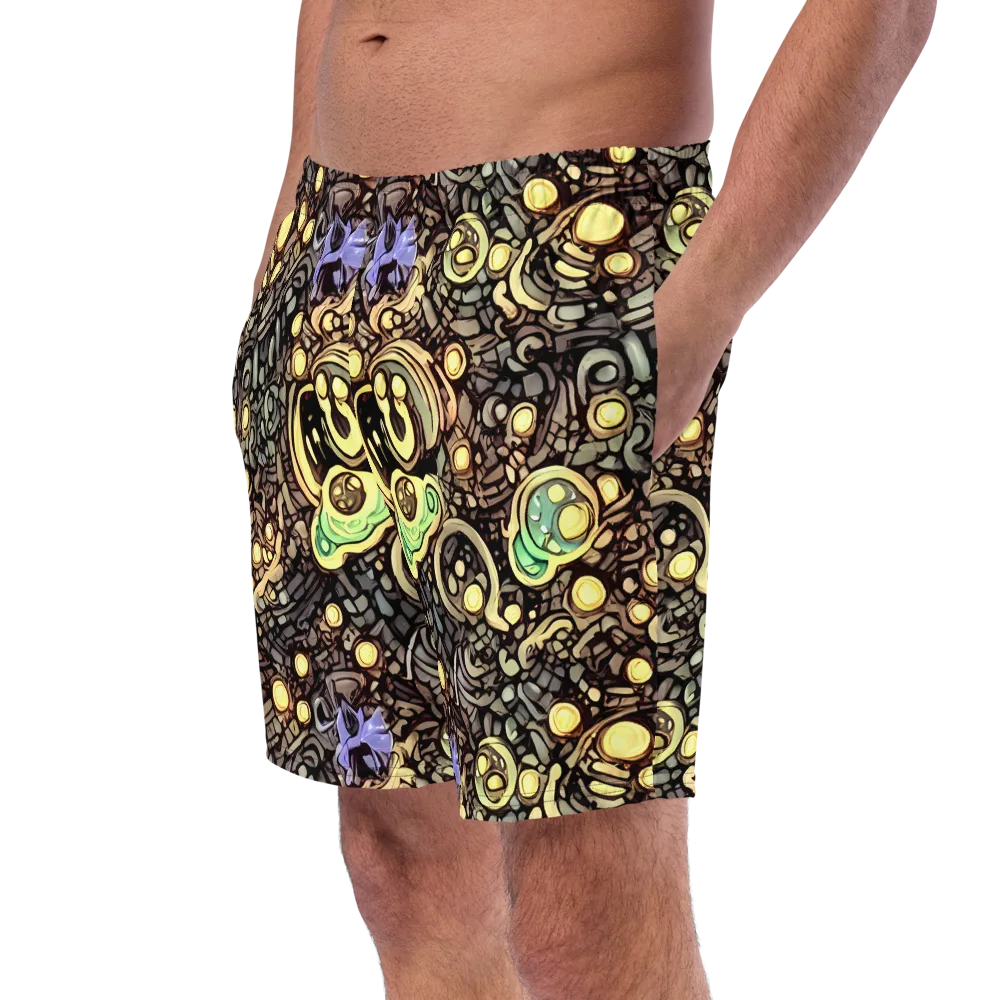 Gilded Circuit on Swim Trunks — Left Front
