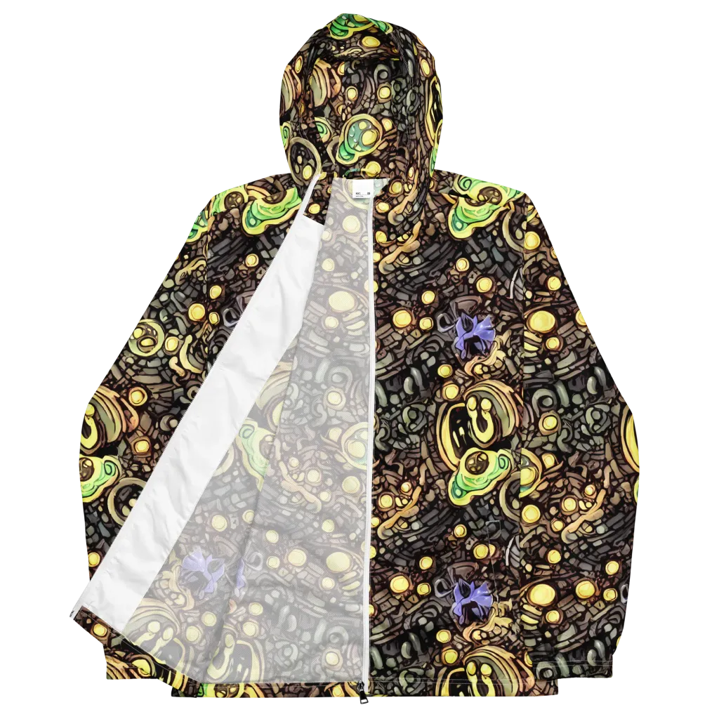 Gilded Circuit on Men's Windbreaker — Front