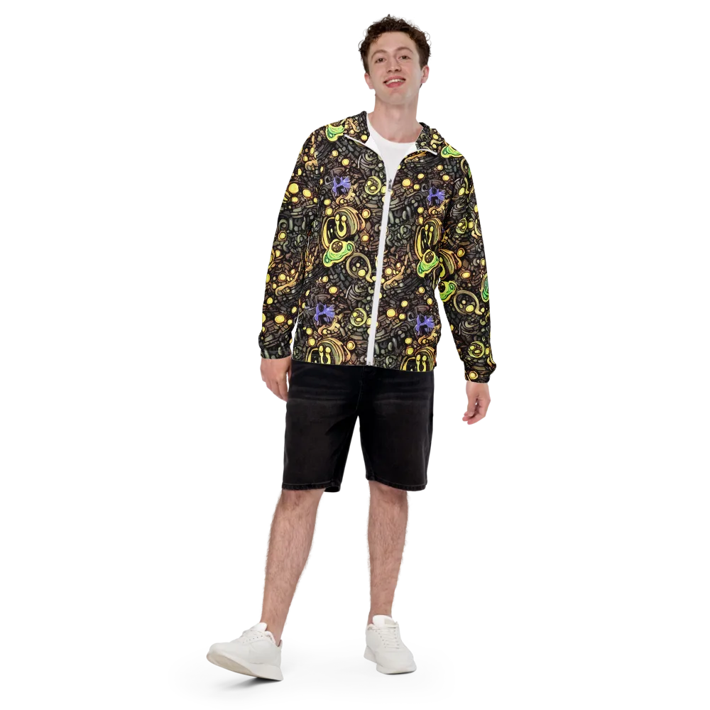 Gilded Circuit on Men's Windbreaker — Front