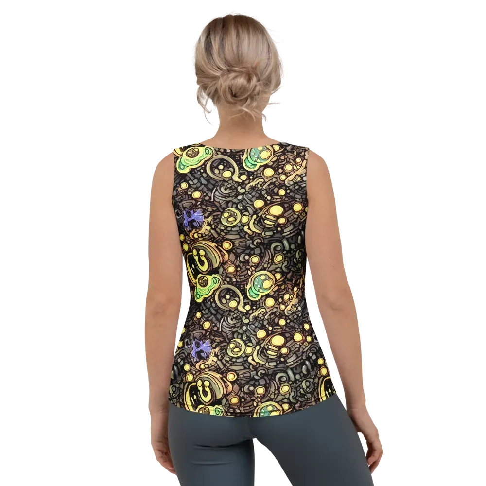 Gilded Circuit on Women's Tank Top — Back