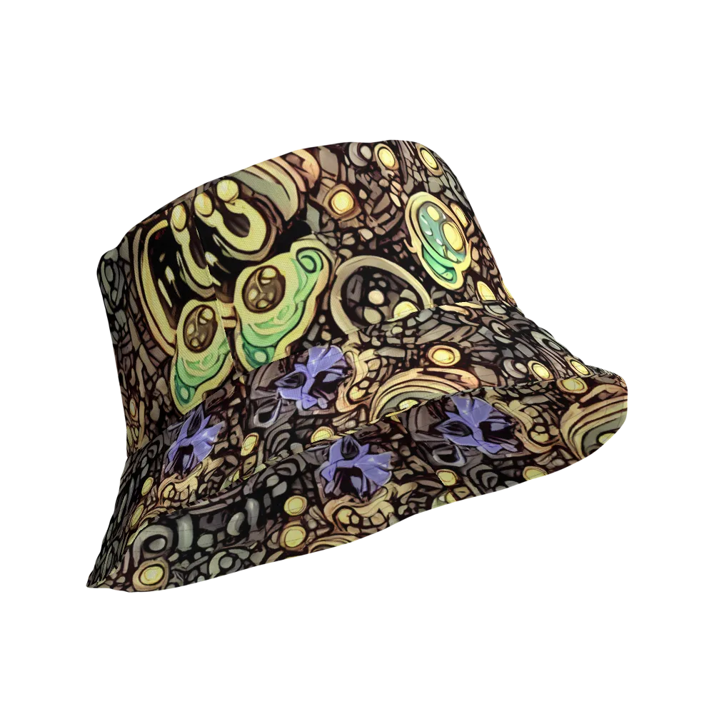 Gilded Circuit on Reversible Bucket Hat — Product details Outside