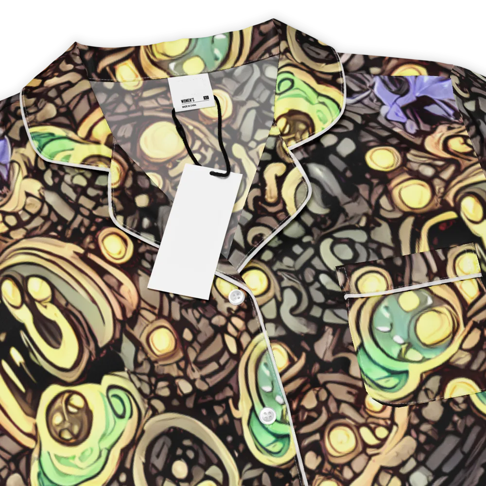 Gilded Circuit on Women's Short Sleeve Pajama Top — Product details