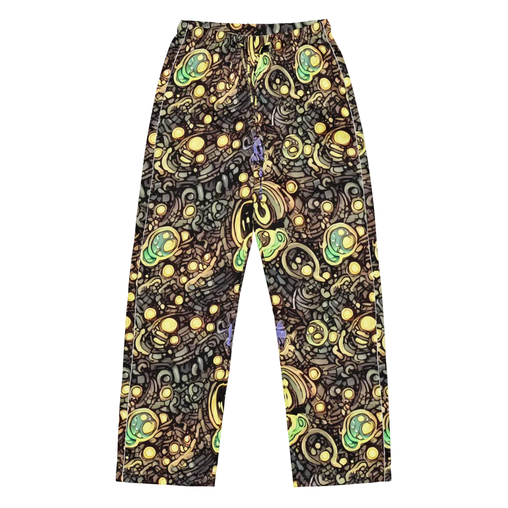 Gilded Circuit on Women's Pajama Pants — Front