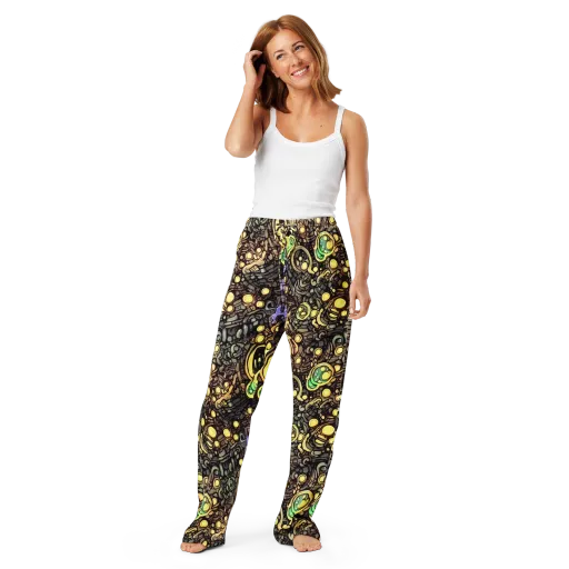 Gilded Circuit on a Women's Pajama Pants