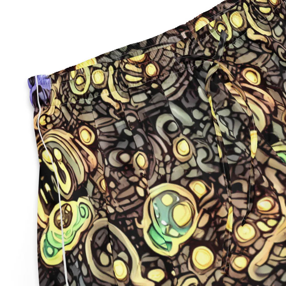 Gilded Circuit on Women's Pajama Shorts — Product details