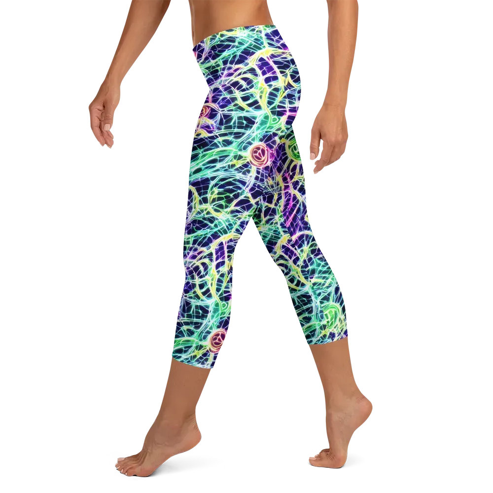 Ultraviolet Network on Capri Leggings — Left