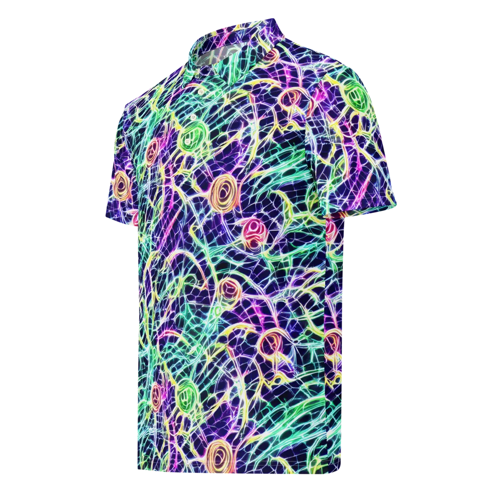 Ultraviolet Network on Men's Slim Fit Polo Shirt — Left Front