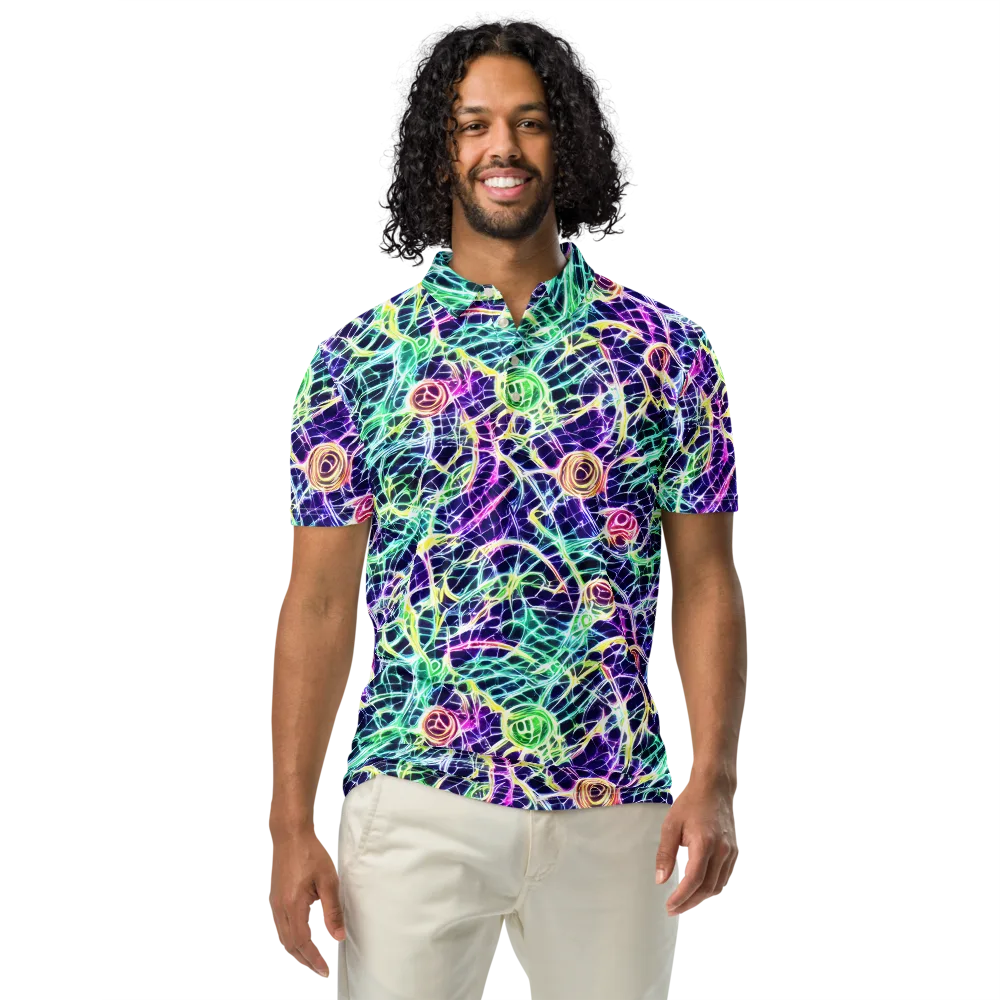 Ultraviolet Network on Men's Slim Fit Polo Shirt — Front