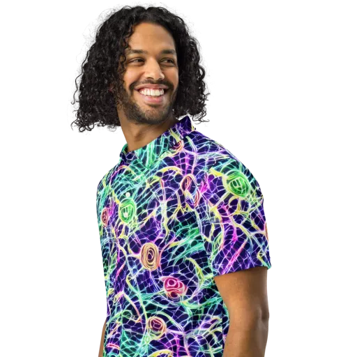 Ultraviolet Network on a Men's Slim Fit Polo Shirt
