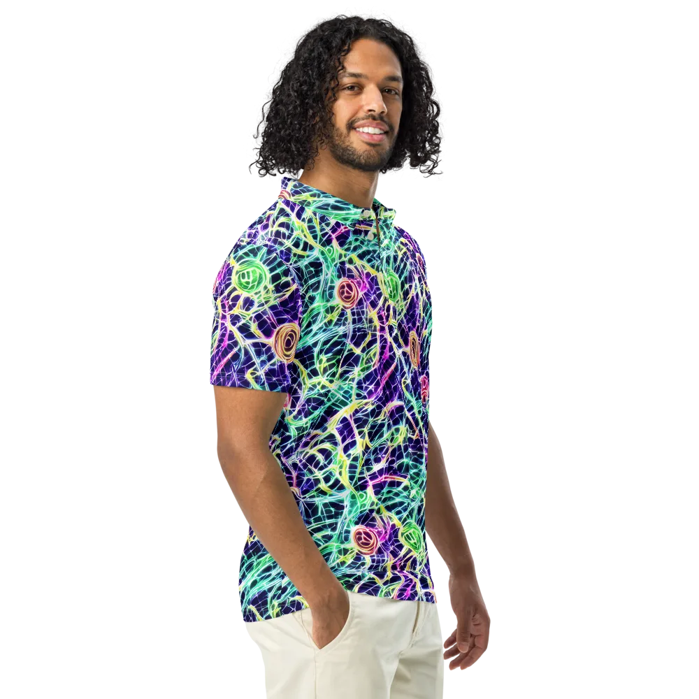 Ultraviolet Network on Men's Slim Fit Polo Shirt — Right Front