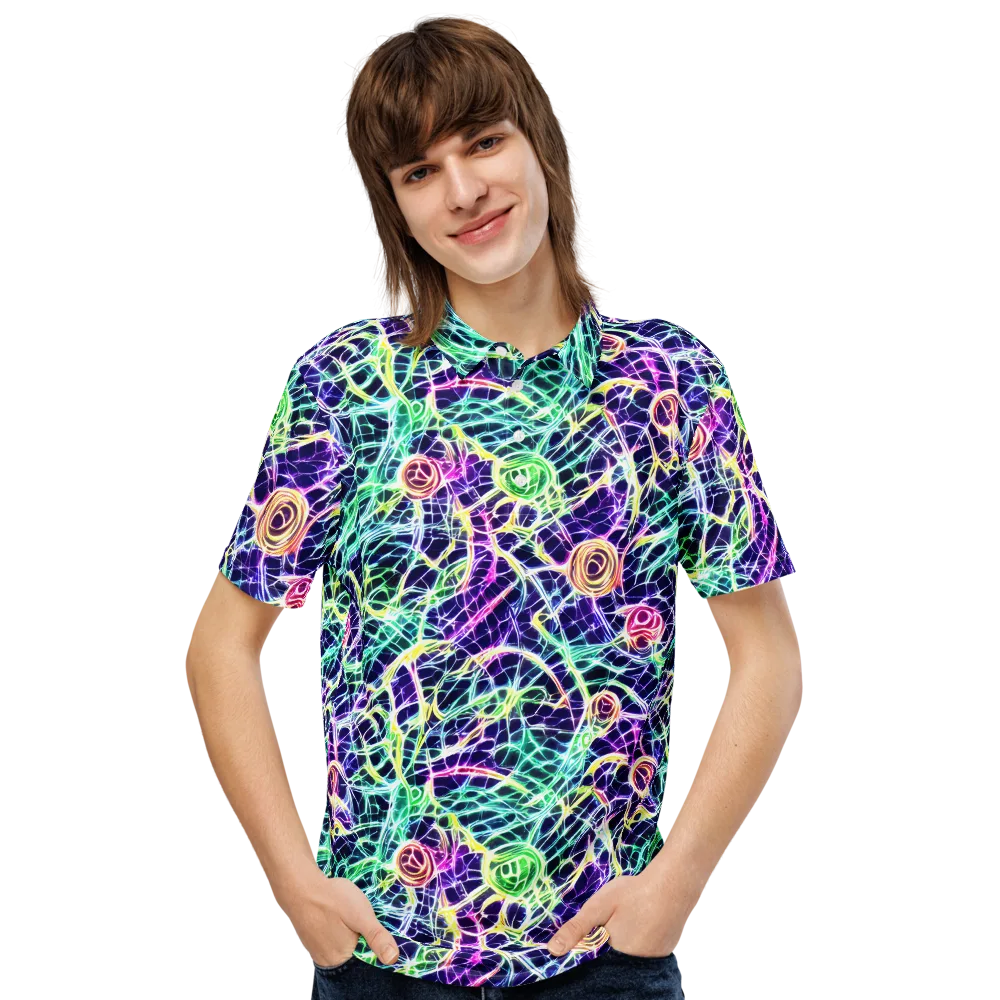 Ultraviolet Network on Men's Slim Fit Polo Shirt — Front