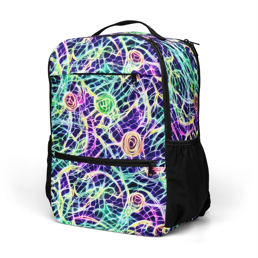 Ultraviolet Network on Utility Backpack — Left Front