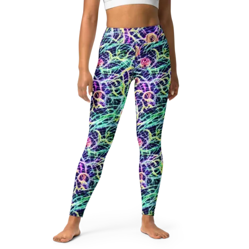 Ultraviolet Network on a Yoga Leggings