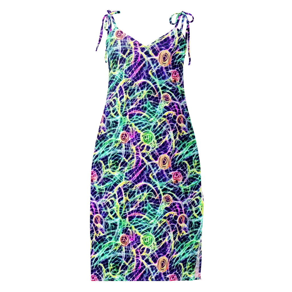 Ultraviolet Network on Slip Dress — Front