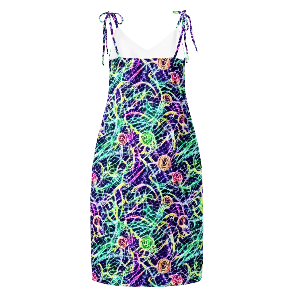 Ultraviolet Network on Slip Dress — Back