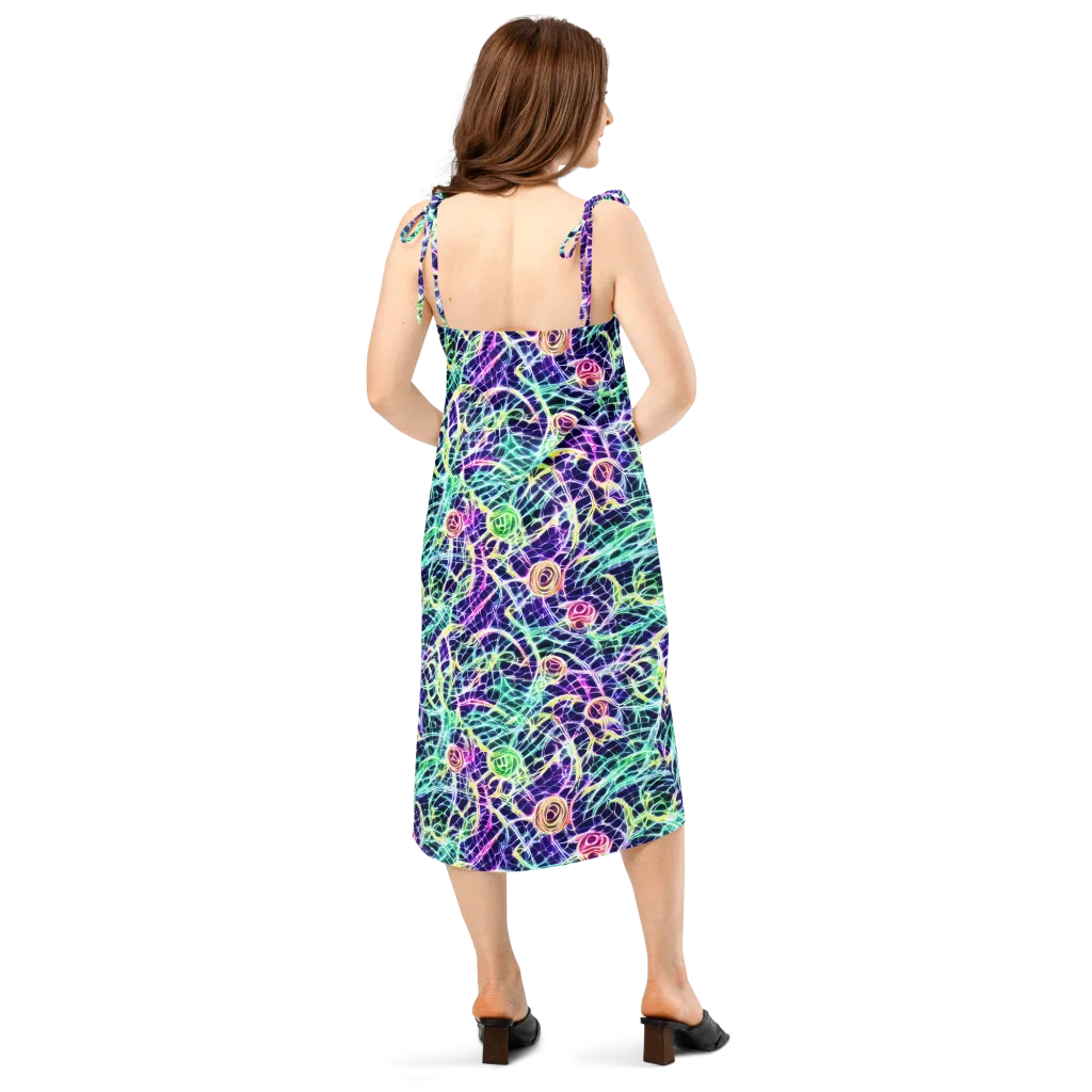 Ultraviolet Network on Slip Dress — Back