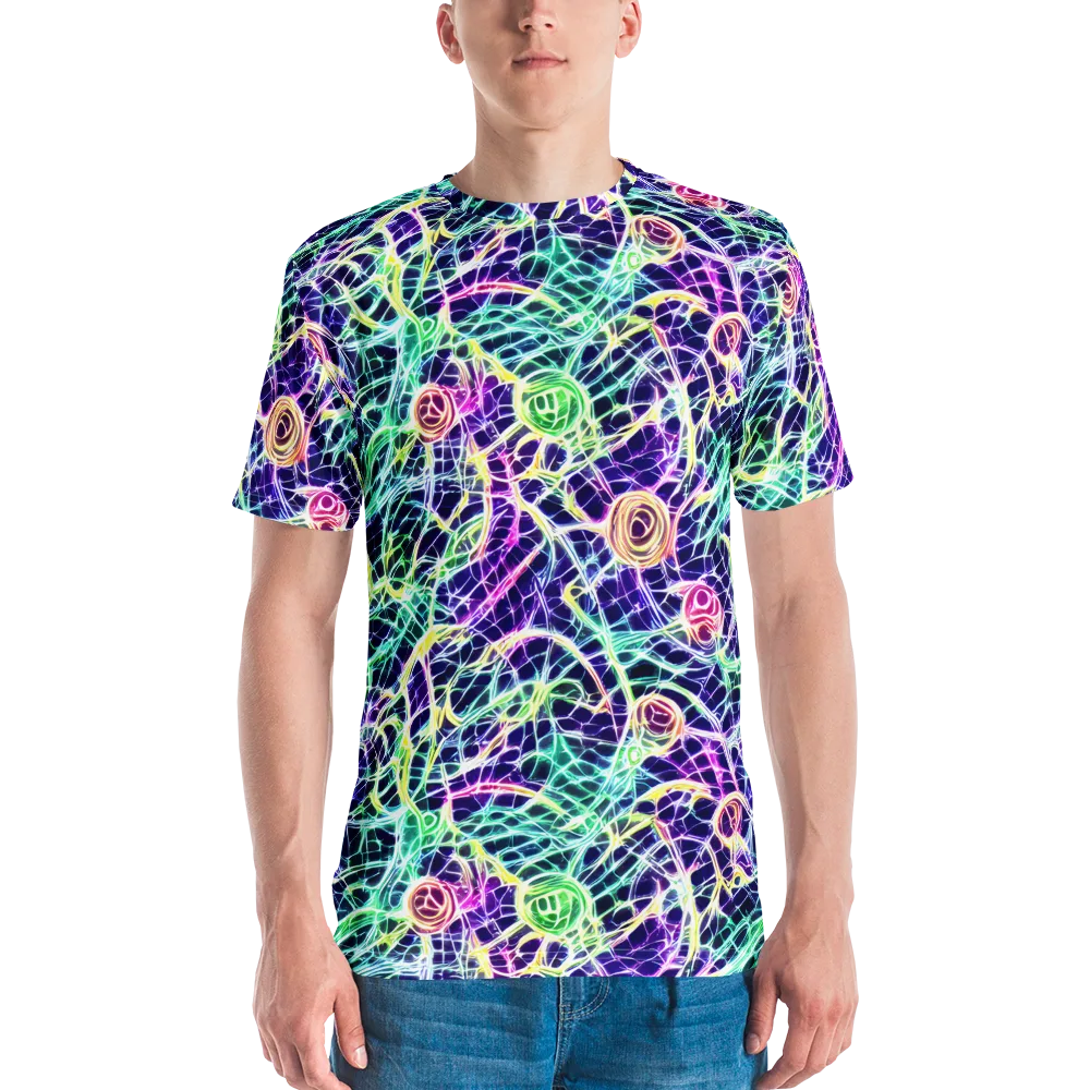 Ultraviolet Network on Men's Crew Neck T-Shirt — Front