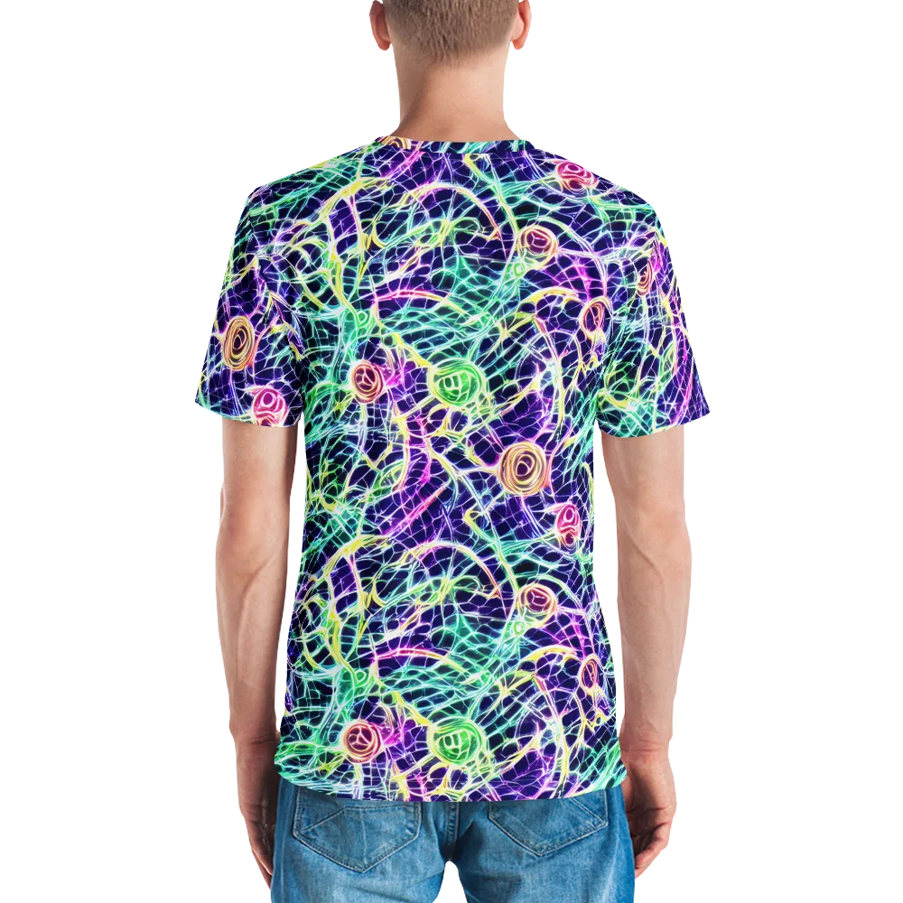 Ultraviolet Network on Men's Crew Neck T-Shirt — Back