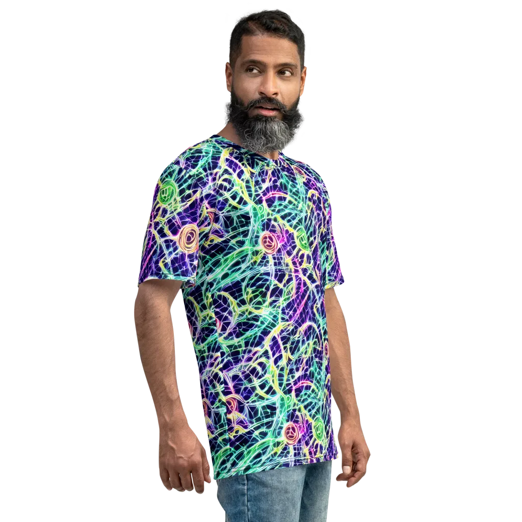 Ultraviolet Network on Men's Crew Neck T-Shirt — Right