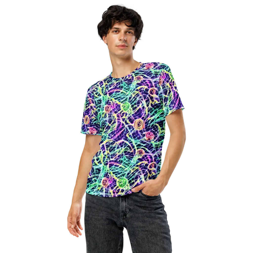 Ultraviolet Network on Men's Crew Neck T-Shirt — Front