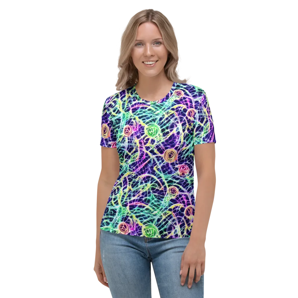 Ultraviolet Network on Women's Crew Neck T-Shirt — Front