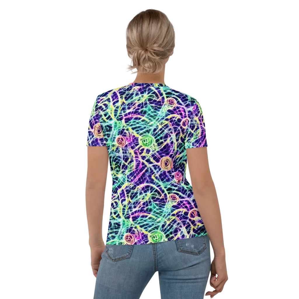 Ultraviolet Network on Women's Crew Neck T-Shirt — Back