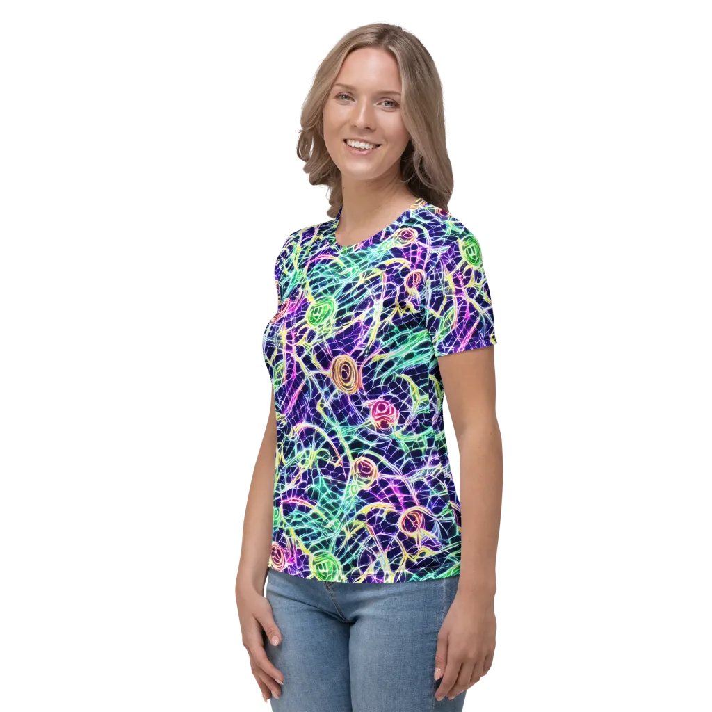 Ultraviolet Network on Women's Crew Neck T-Shirt — Left