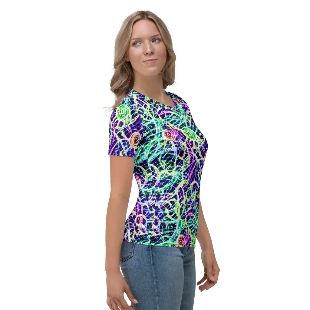 Ultraviolet Network on Women's Crew Neck T-Shirt — Right
