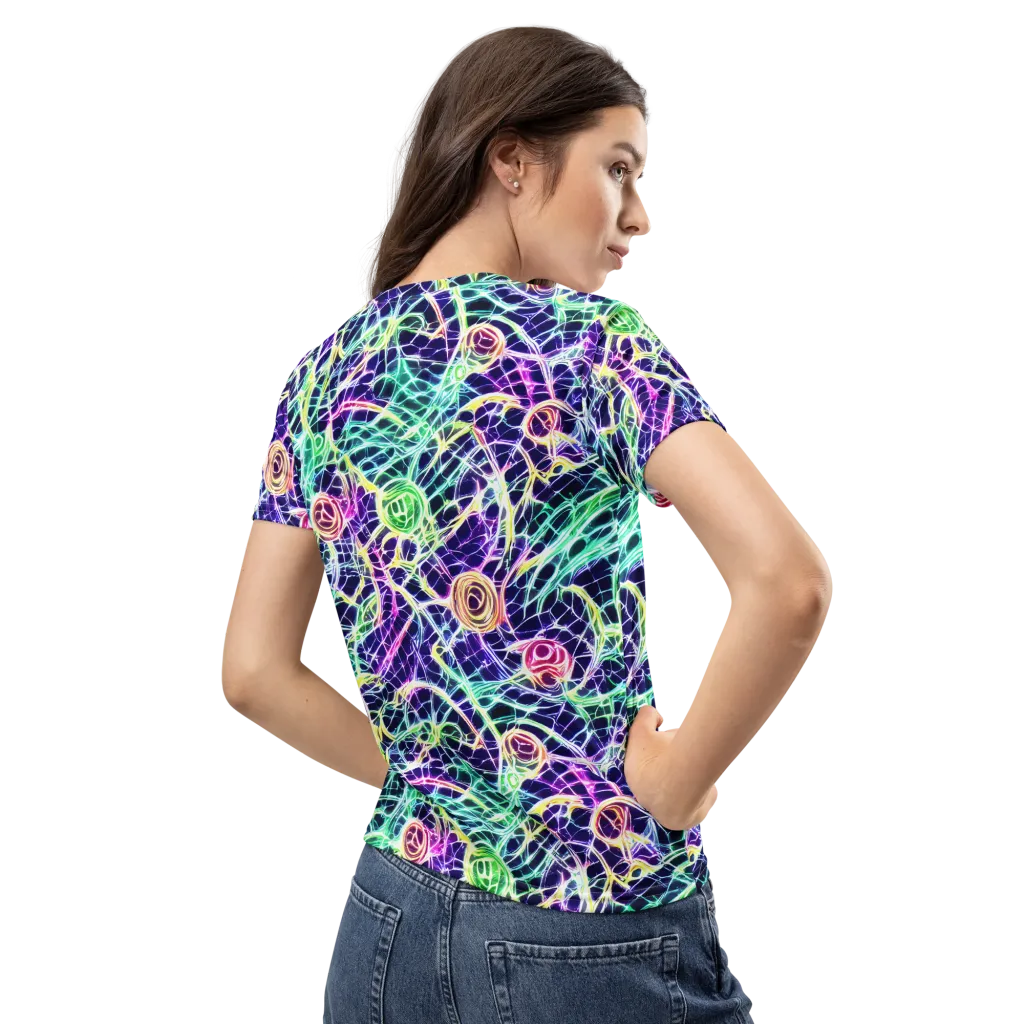 Ultraviolet Network on Women's Crew Neck T-Shirt — Back