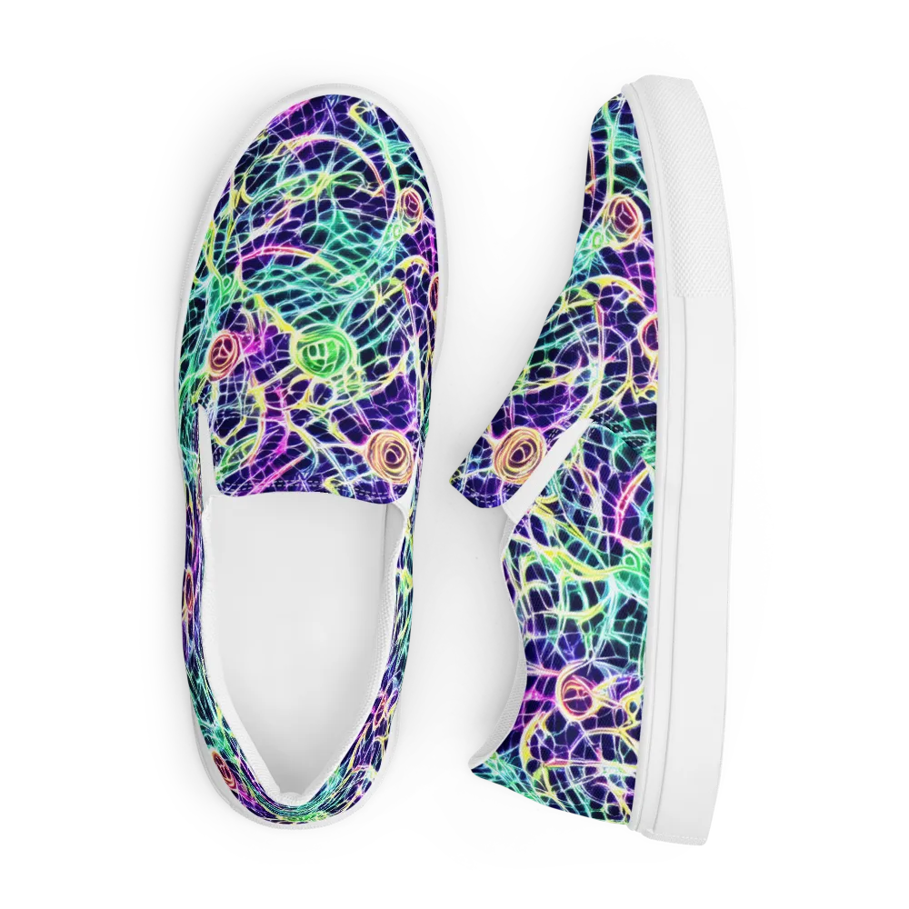 Ultraviolet Network on Men's Slip-On Canvas Shoes — Front