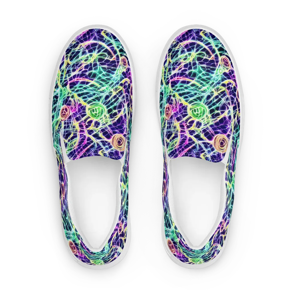 Ultraviolet Network on Women's Slip-On Canvas Shoes — Front
